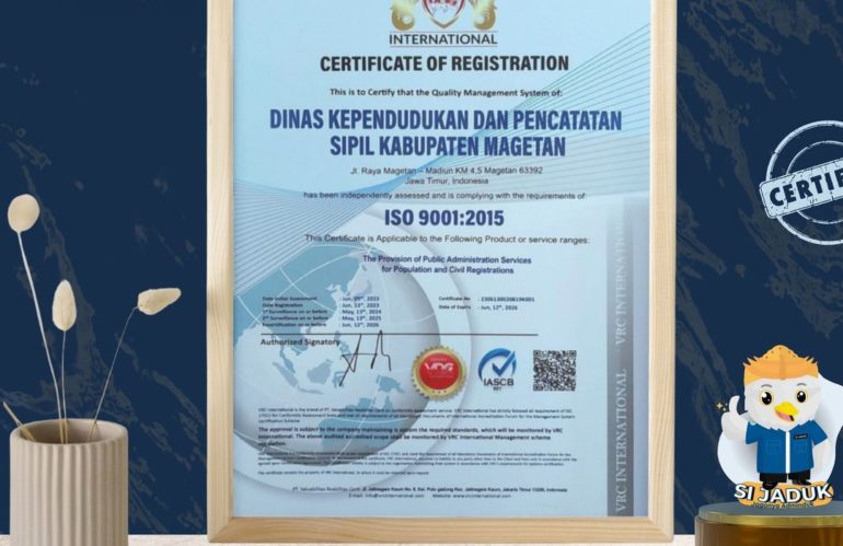 Dinas Dukcapil Magetan melaksanakan Re-Sertifikasi ISO 9001:2015