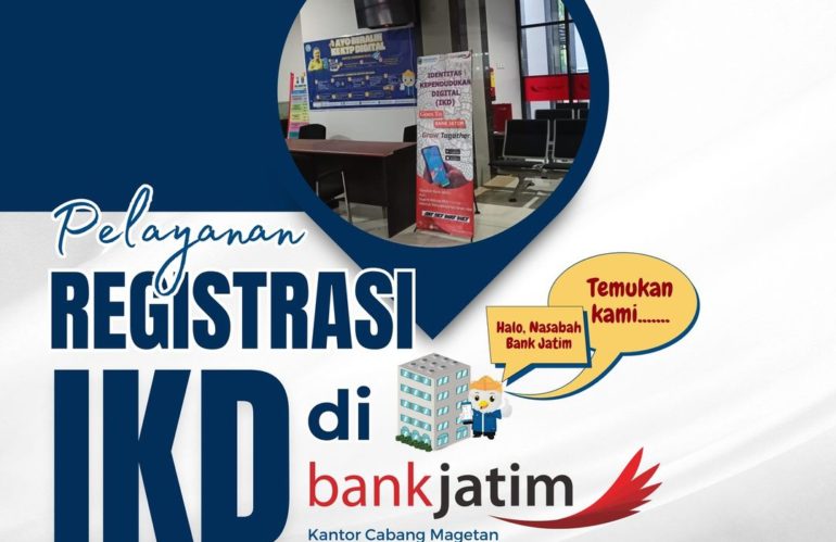 Pelayanan Identitas Kependudukan Digital Buka di Bank Jatim Magetan